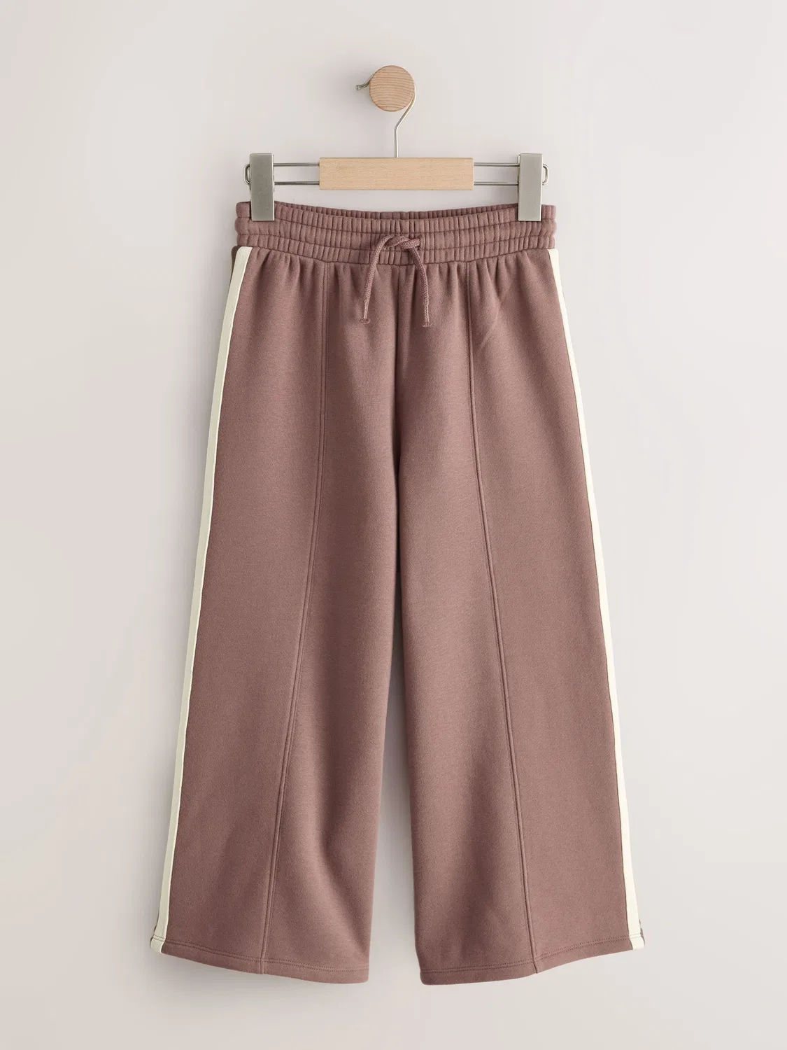 Джоггеры с боковой полосой, широкие, Chocolate Brown Next