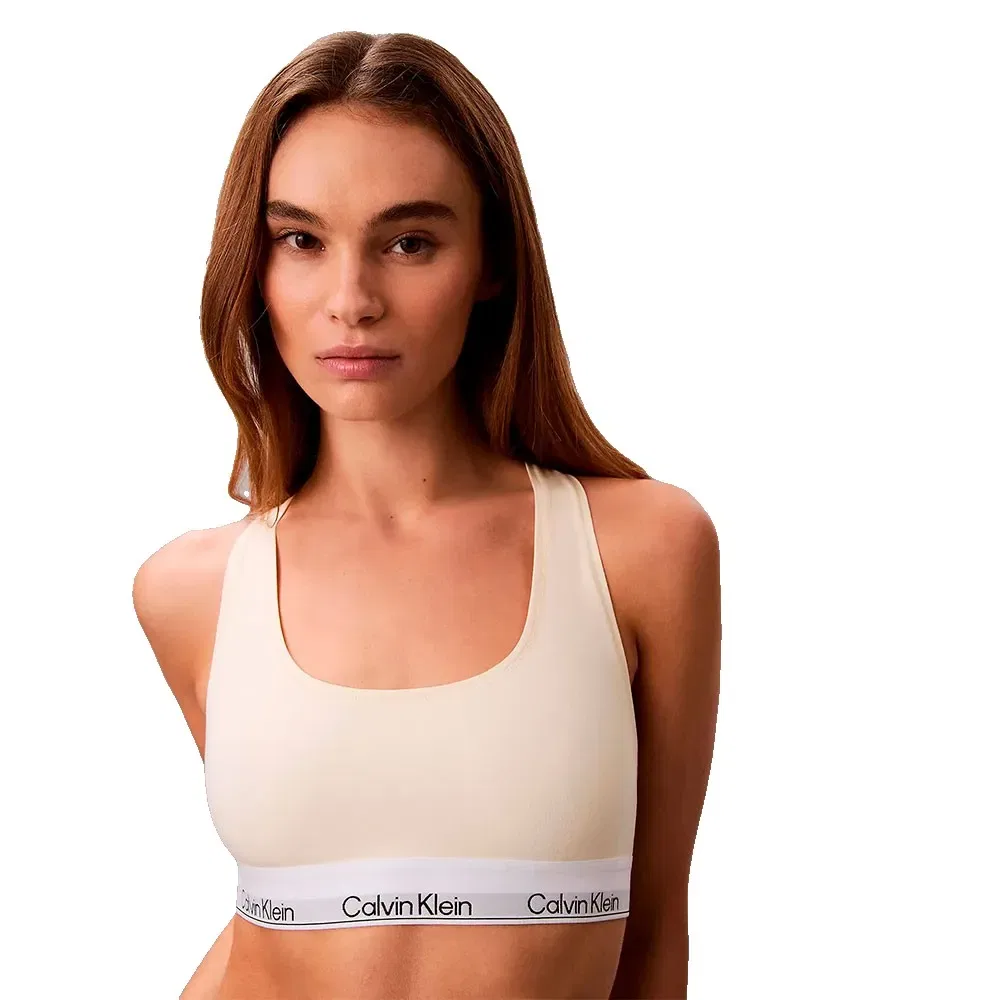 Бюстгальтер без подкладки Calvin Klein, бежевый