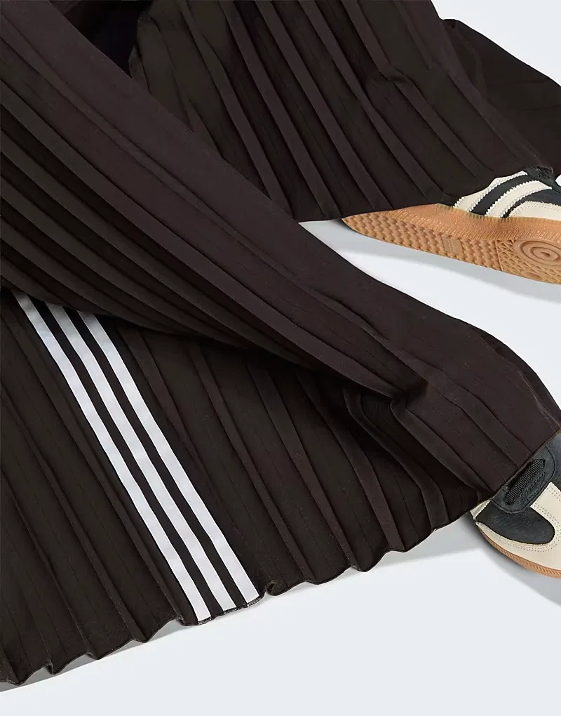 Спортивные брюки Adidas Originals Plisse 3s, ночной коричневый — фото 4