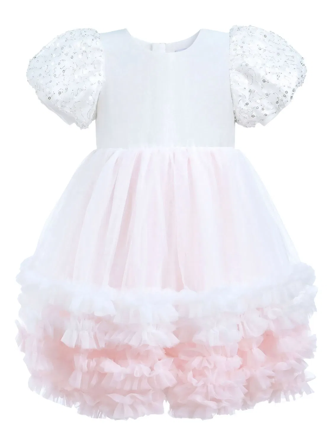 Платье с камнями и тюлем Mimi Tutu, розовый