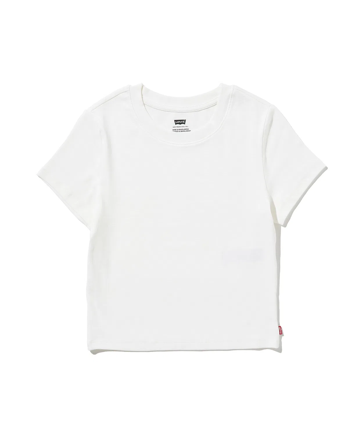 Женская футболка с коротким рукавом хлопковая Essential Baby T-Shirt Levi's, White — фото 3