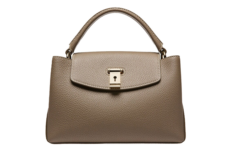 

BALLY Лайка Кожаная сумка через плечо из коровьей кожи Маленькая Женская Коричневая
