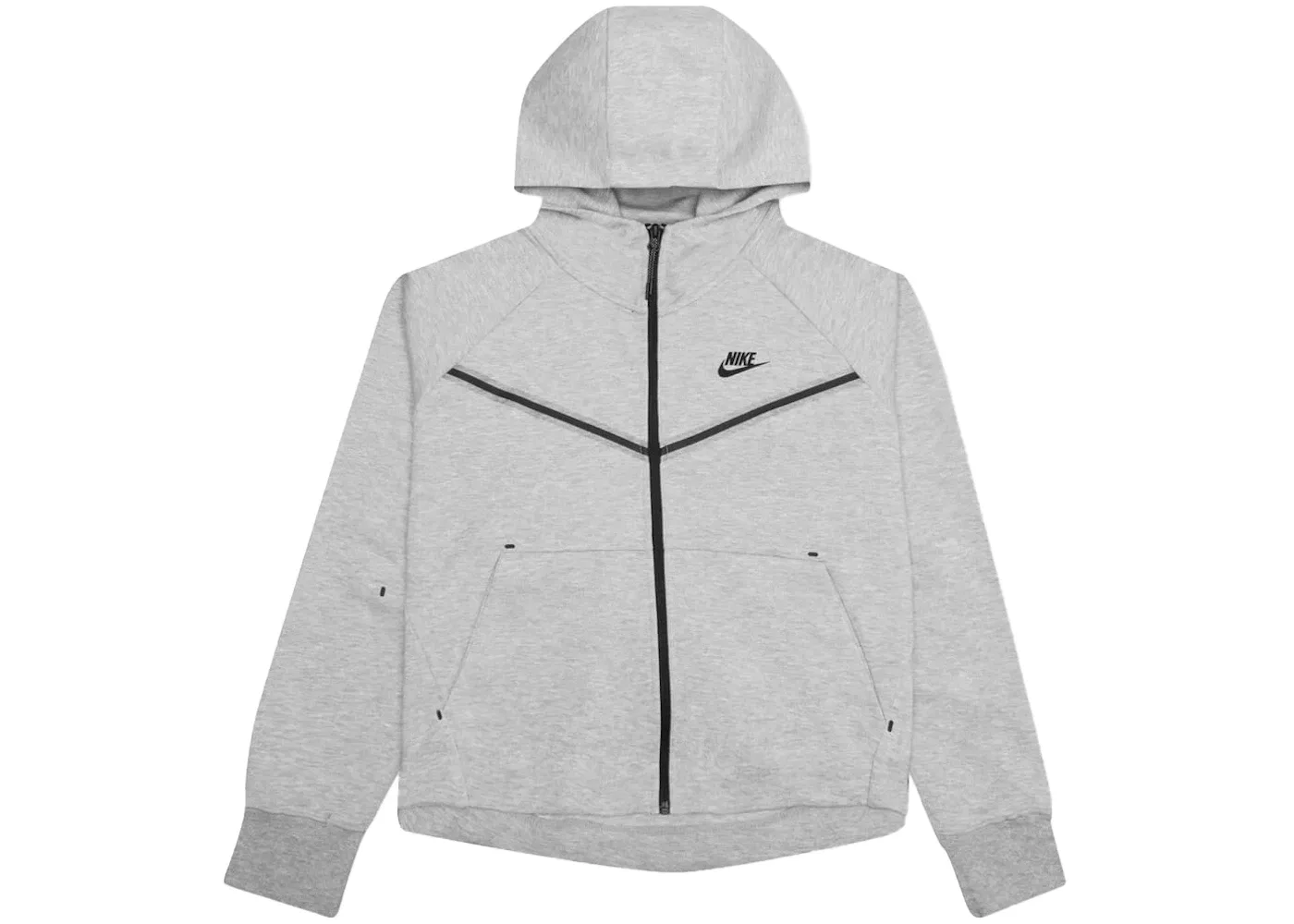 Женская толстовка на молнии с капюшоном Tech Fleece Windrunner Nike, цвет Dark Grey Heather Black