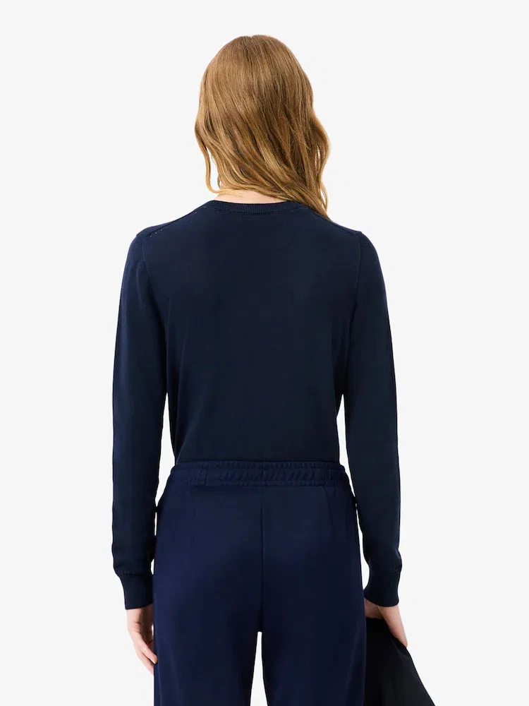 Свитер LACOSTE AF4145, хлопковый, круглый вырез — фото 3