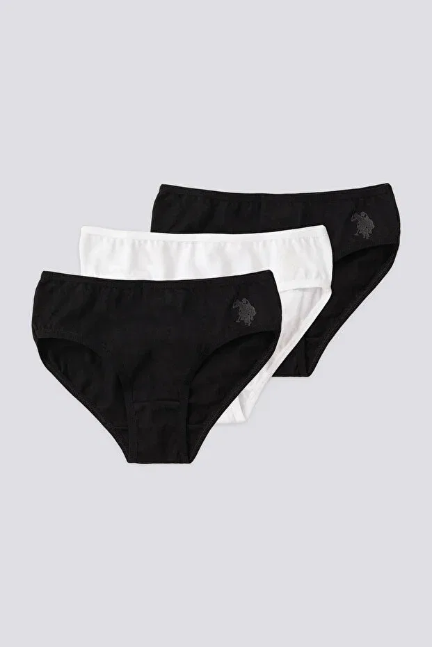 Детские трусы-слипы для девочек хлопковые U.S. Polo Assn., Asorti