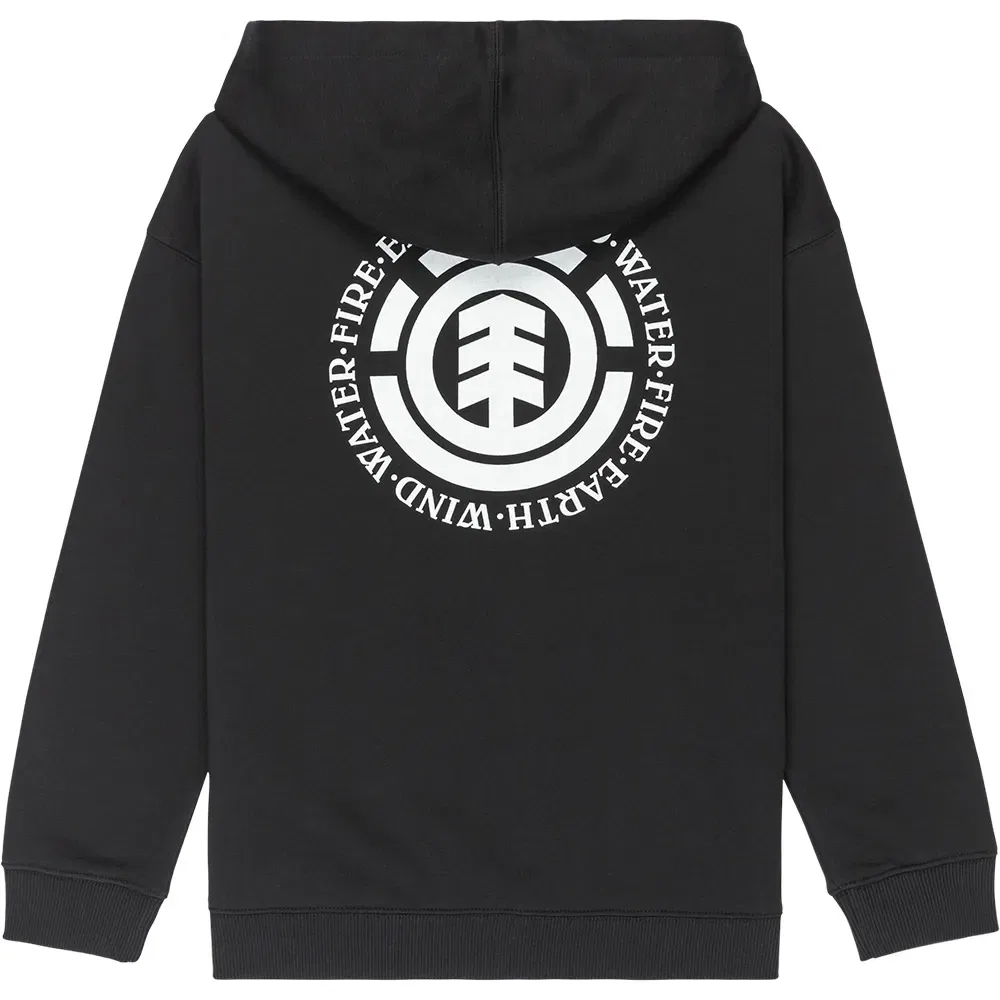 Детское худи с принтом Element Seal Full Zip Sweatshirt Element, Black — фото 4