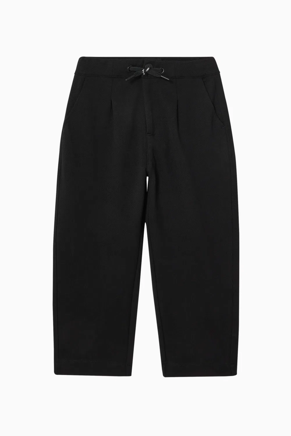 Брюки с логотипом на кулиске из двойного пике Karl Lagerfeld Kids