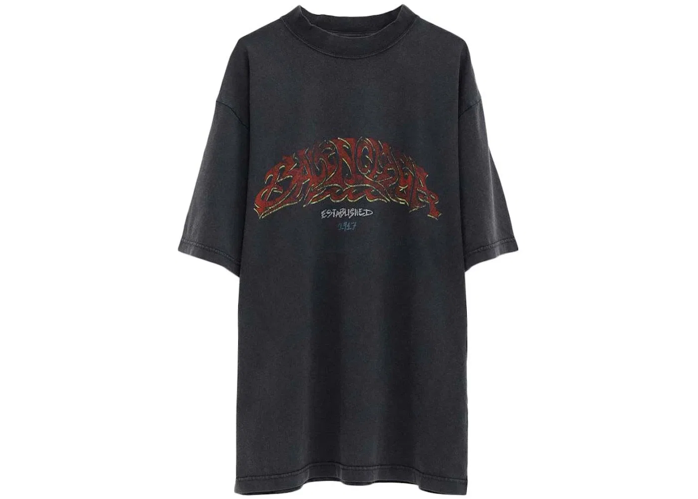 Мужская футболка с принтом Balenciaga, Dark Gray