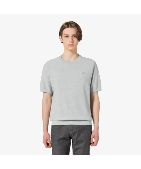 Свитер мужской с круглым вырезом, однотонный, Lacoste, CCA
