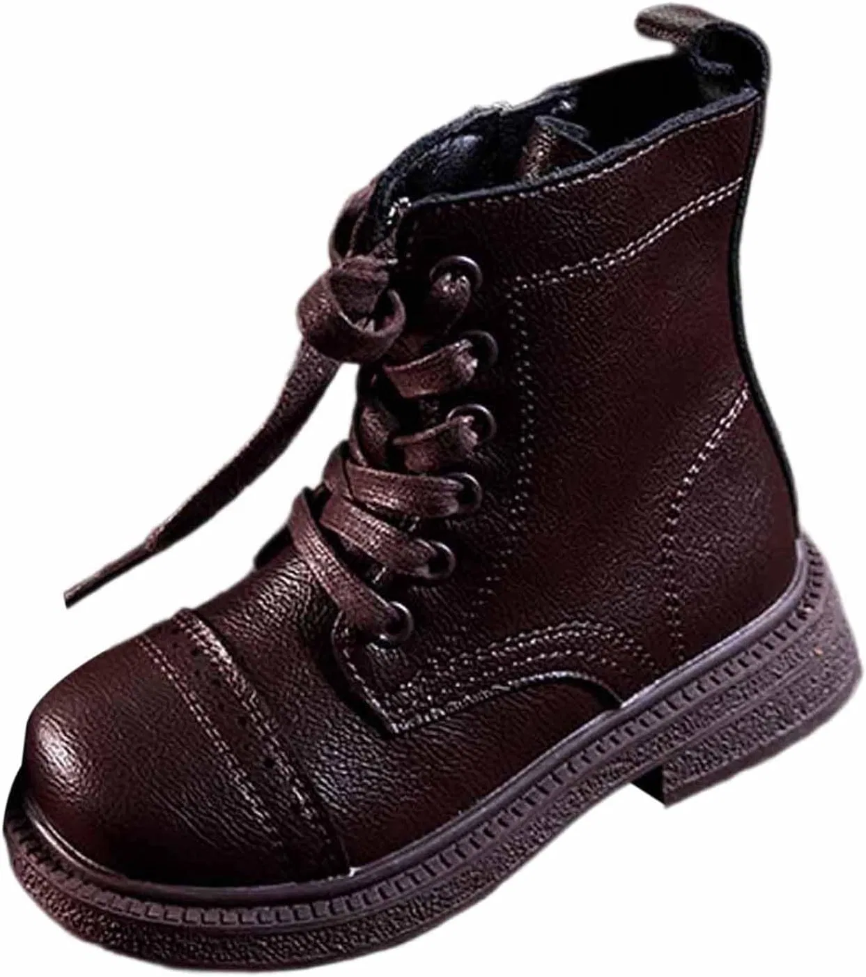 Детские ботинки для девочек на шнуровке с боковой молнией Y2K Short Boot