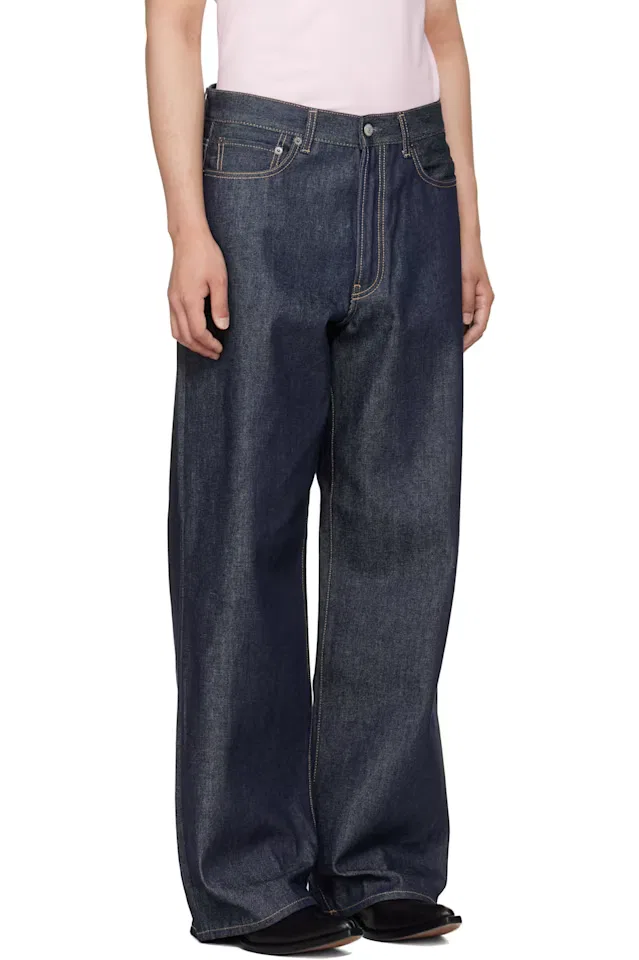 Джинсы свободного кроя Indigo 1981 Acne Studios — фото 2