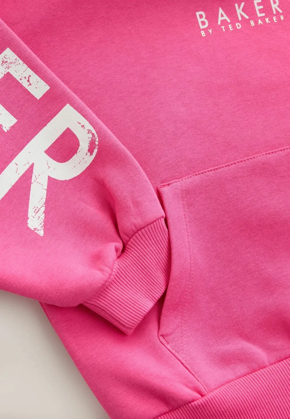 Толстовка с графическим принтом оверсайз - худи Baker By Ted Baker, Fuchsia Pink — фото 4