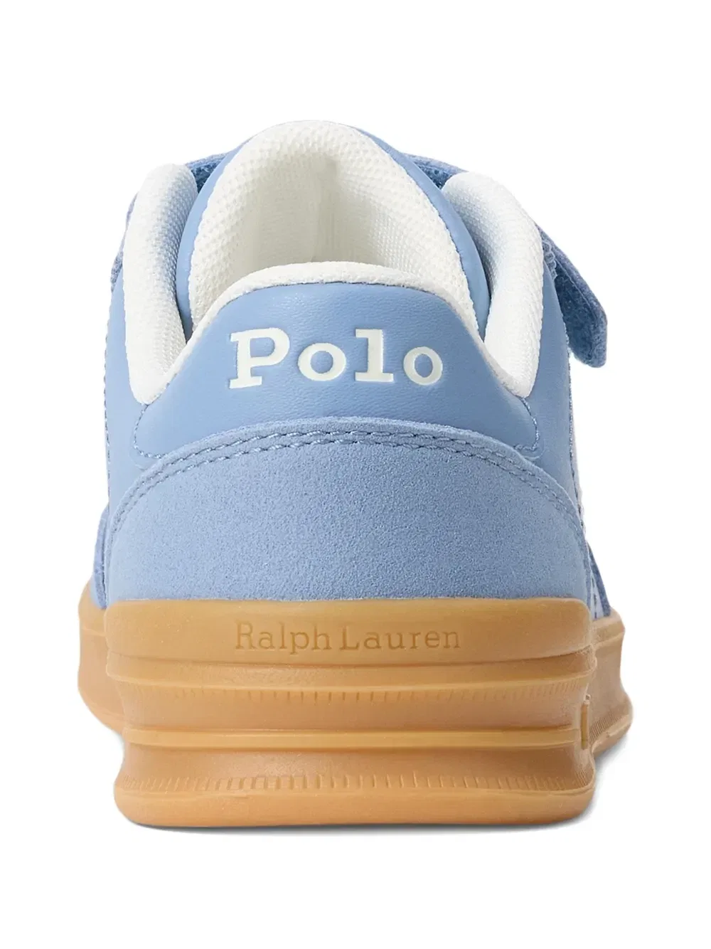 Кроссовки на липучках с логотипом Polo Ralph Lauren Kids, синий — фото 4
