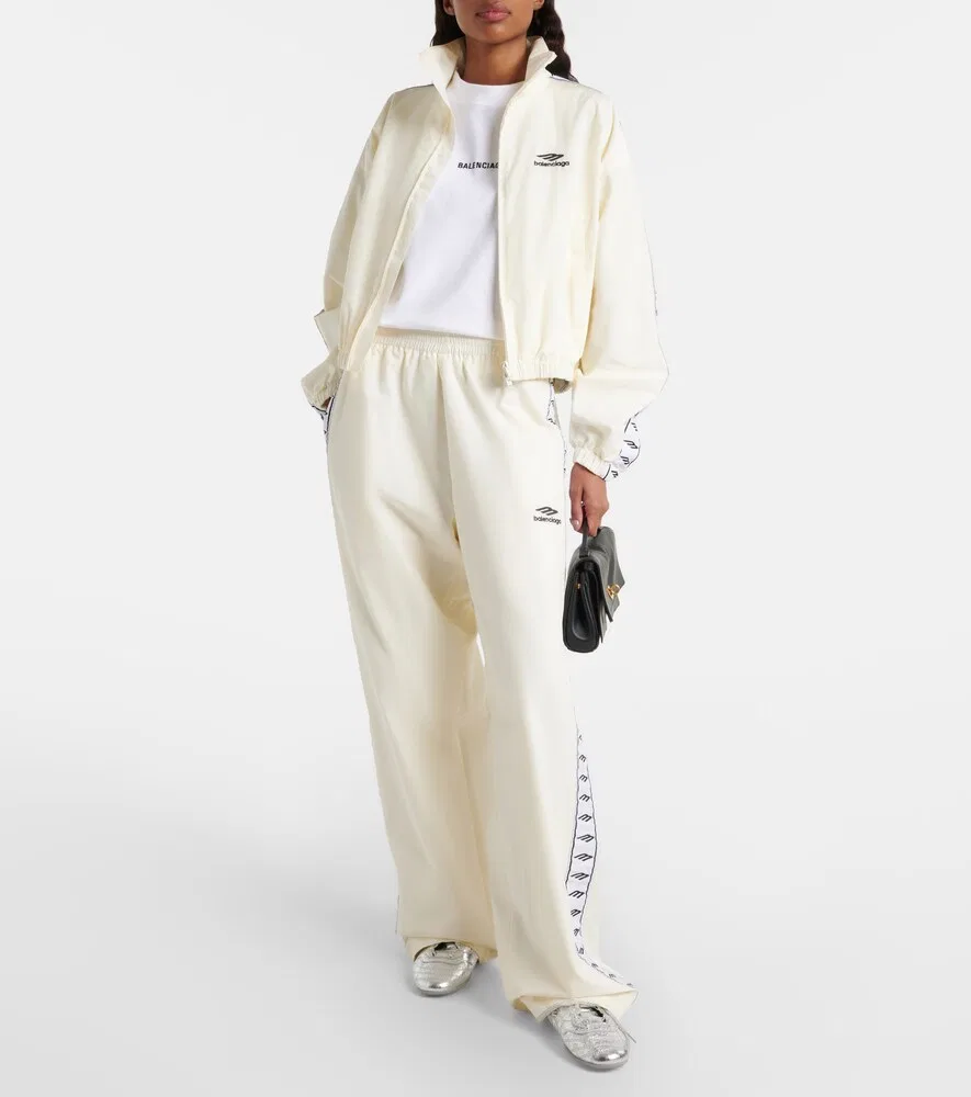 Спортивная куртка 3B Sports Icon из хлопковой смеси Balenciaga, белый — фото 2