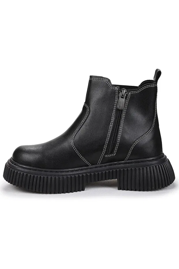 Детские ботинки для девочек с водоотталкивающей пропиткой Kiko Kids, Black — фото 4