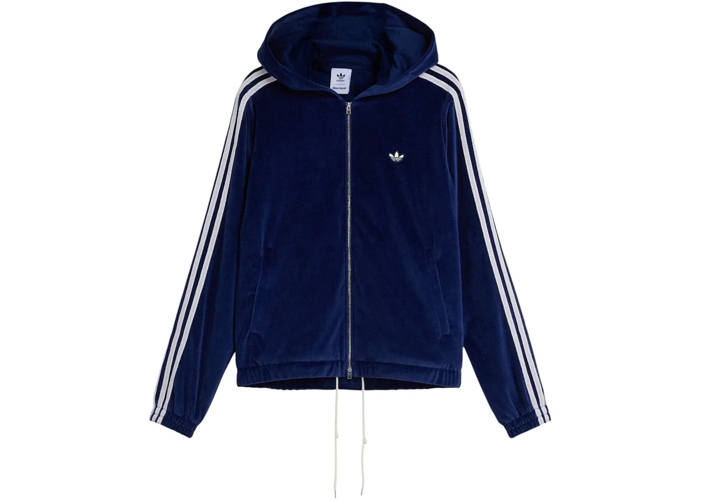 Мужская куртка с принтом Wales Bonner Velour Track Jacket Adidas, Collegiate Navy