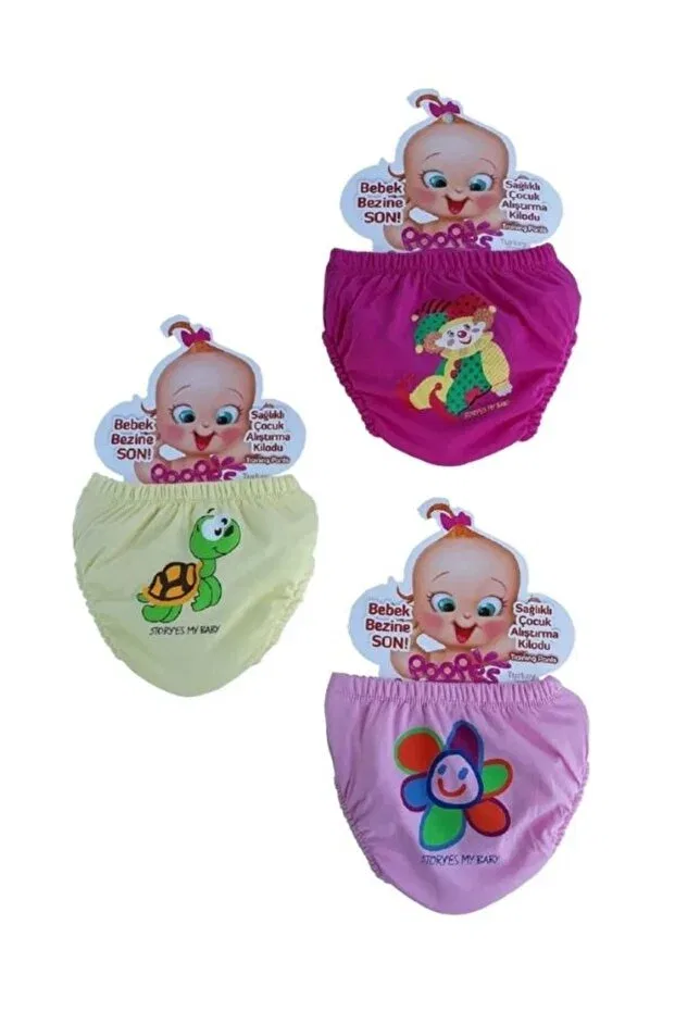 Детские трусы для девочек с принтом Basics Momslab, Colored — фото 4