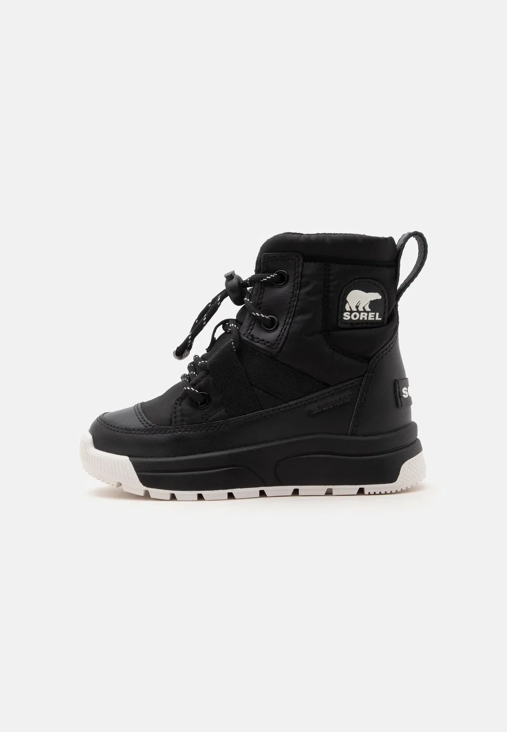 Детские унисекс ботинки Whitney III Mid WP на шнуровке Sorel, Black