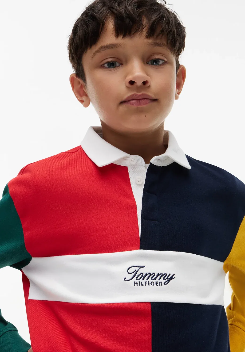Регби - футболка с длинными рукавами Tommy Hilfiger, Red Glare Blocking — фото 4