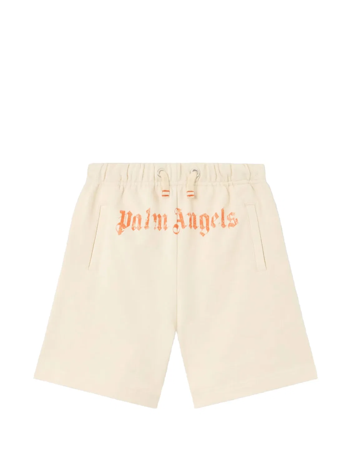 Спортивные шорты с логотипом Palm Angels Kids, нейтральные цвета