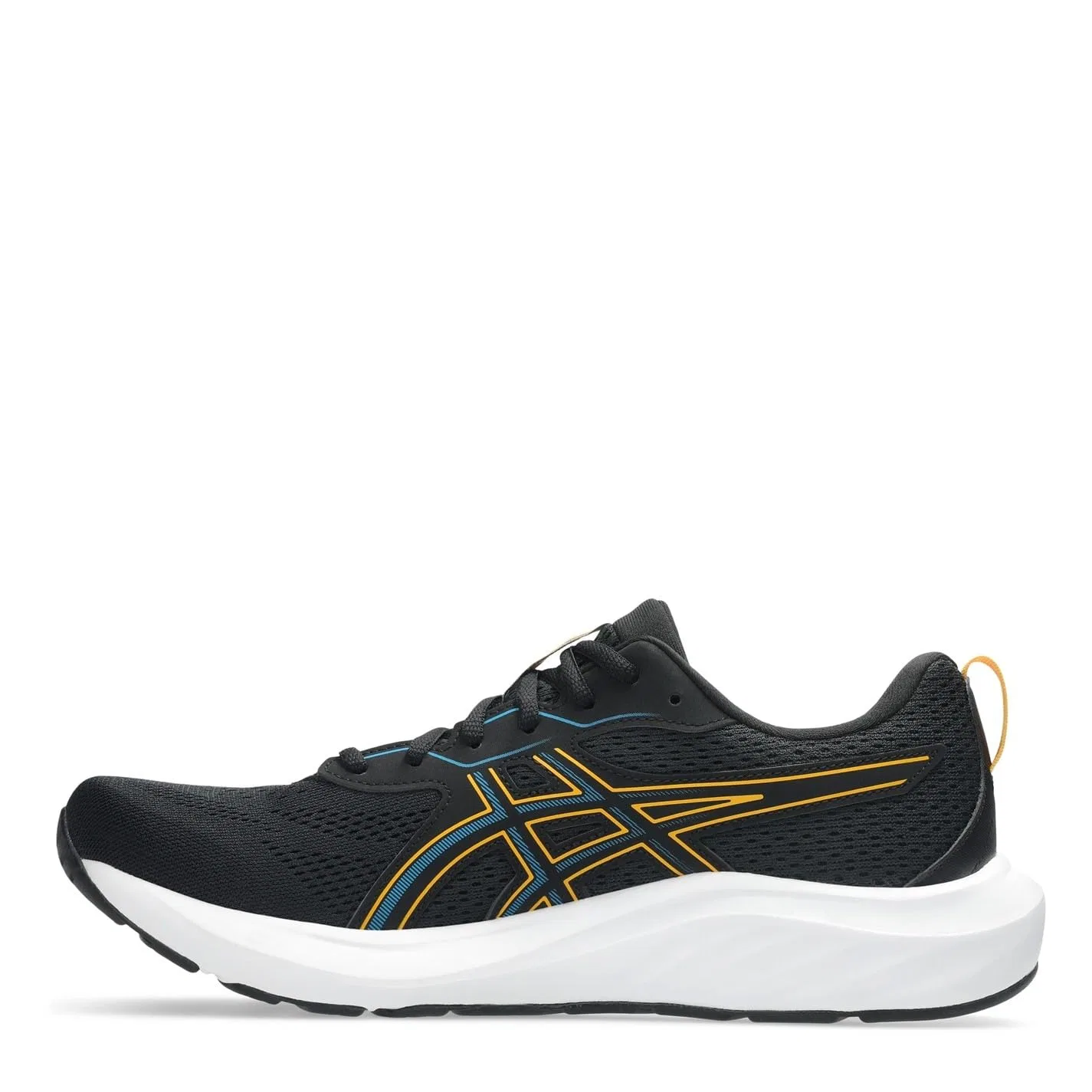 Детские кроссовки для мальчиков с принтом Gel-contend 9 ASICS, Black Yamabuki — фото 2