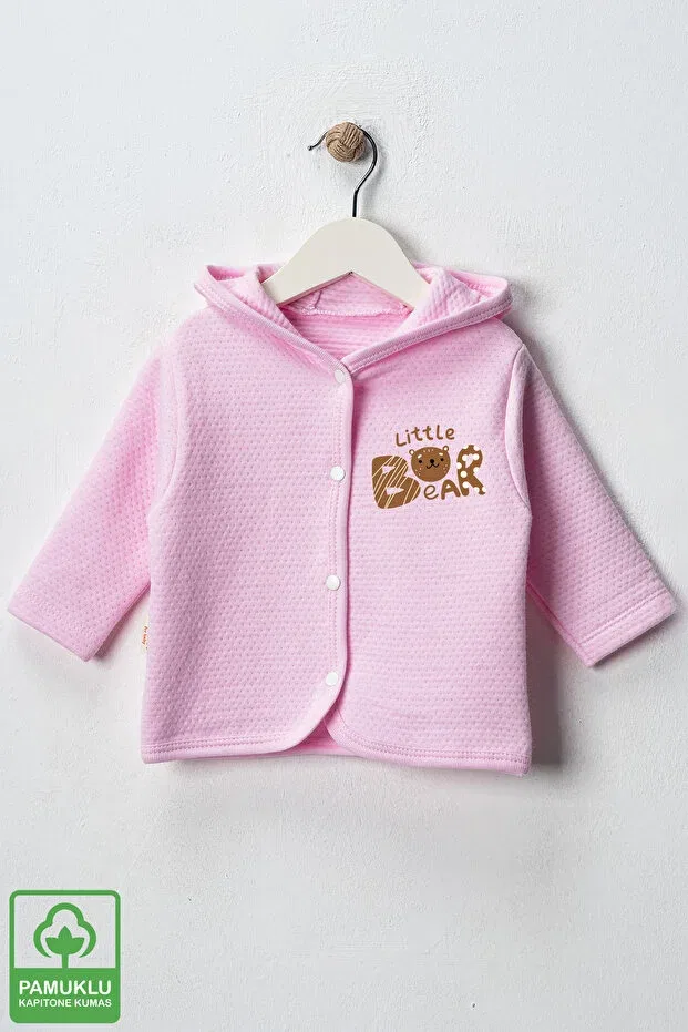 Детский кардиган для новорожденных с принтом Miniel, Pink