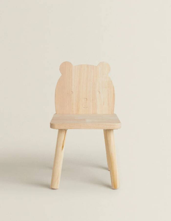 Стул детский Zara Home Bear Wooden, деревянный