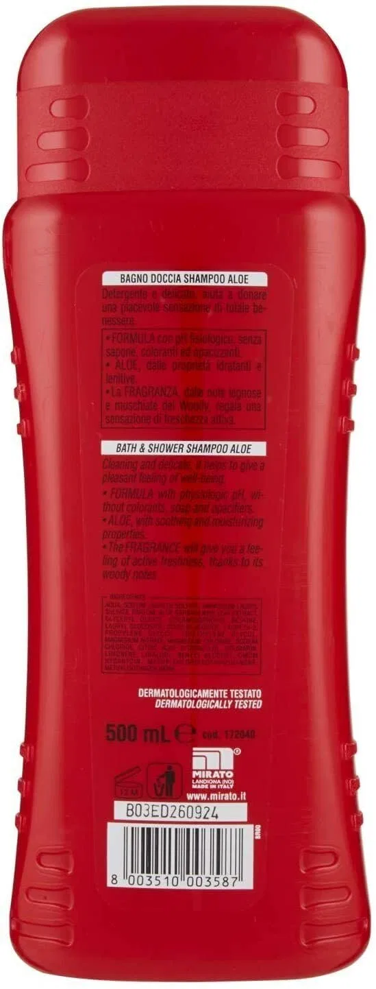 Гель для душа и шампунь Intesa Pour Homme Aloe, тонизирующий, 500 мл x4, Beni Culinari, Aloe Vera — фото 3