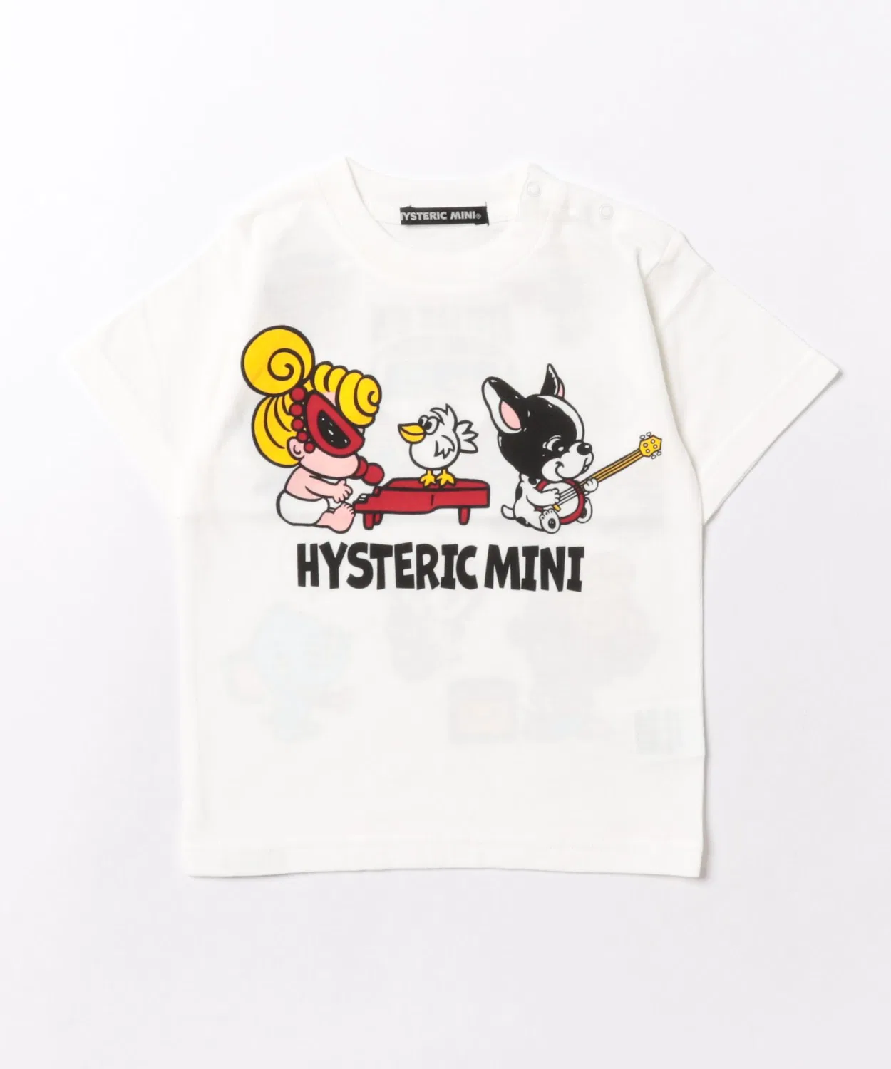 Детская футболка с полурукавом HYS MINI BAND WAGON SESSION HYSTERIC MINI, White