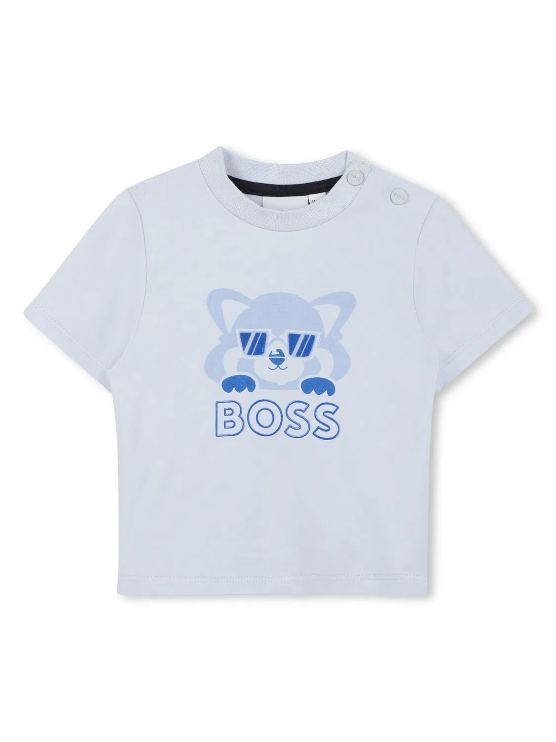 Комплект футболка и шорты с логотипом BOSS, синий