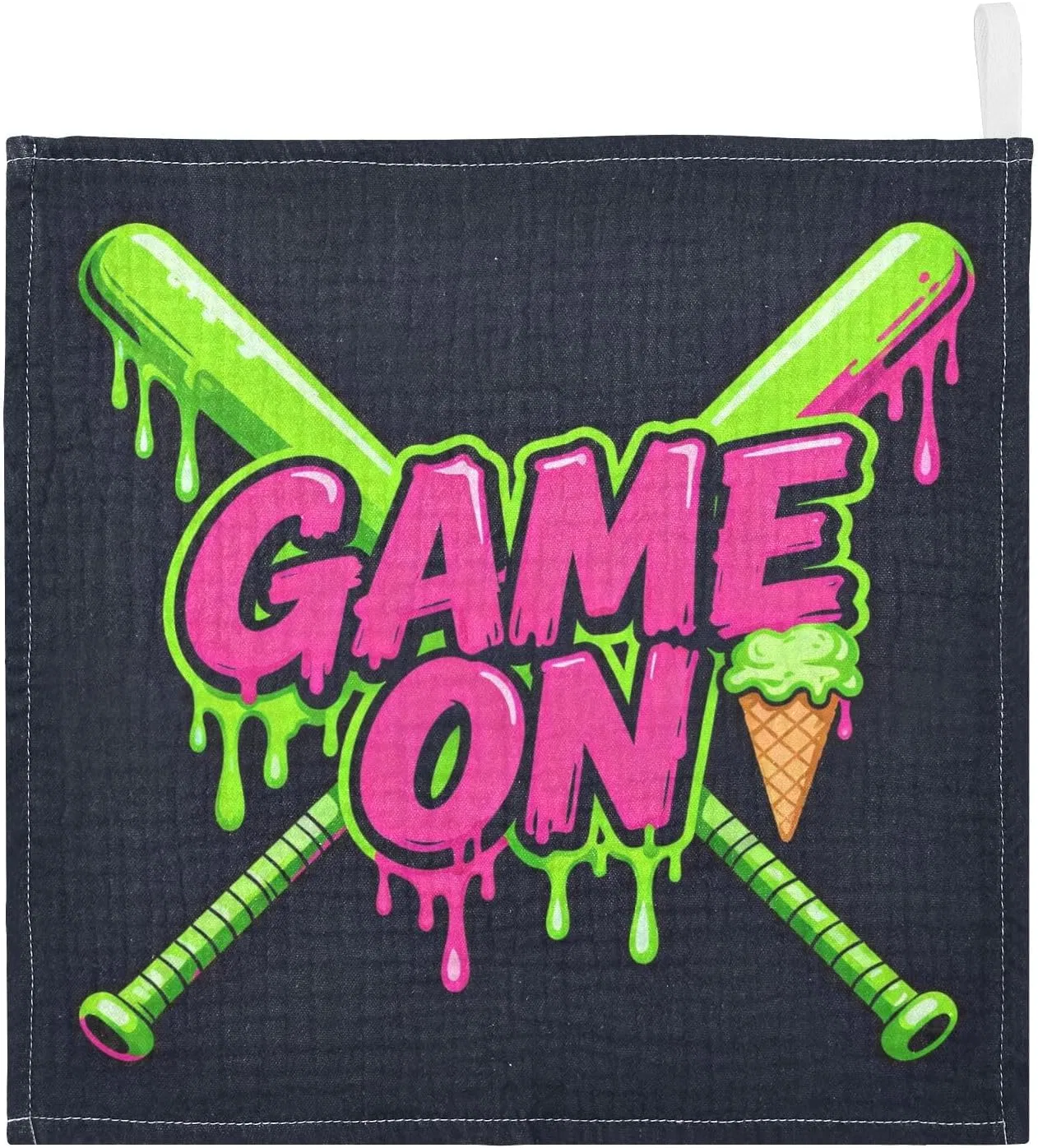Марлевая салфетка GuoChe 5 шт, 30x30 см, Game on Baseball Bat Graffiti