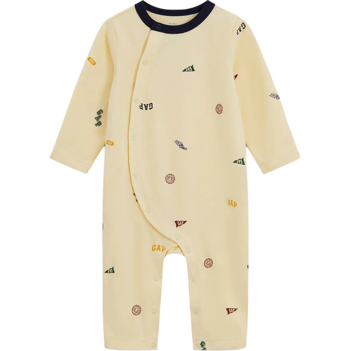 Детский комбинезон для ползания с длинным рукавом GAP, Light Yellow