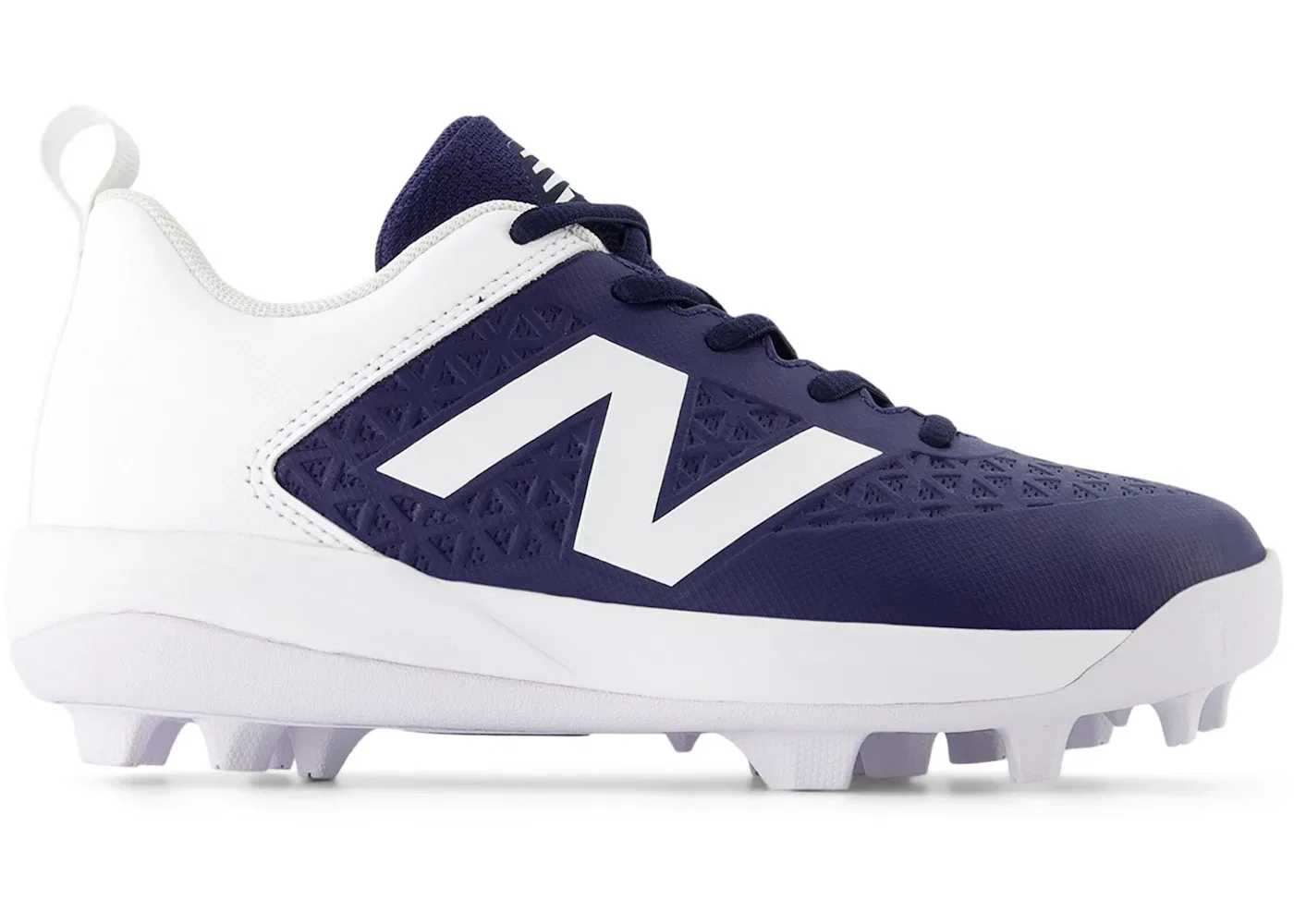 Детские бутсы RubberMolded New Balance 4040v8, Team Navy/NB 103 White