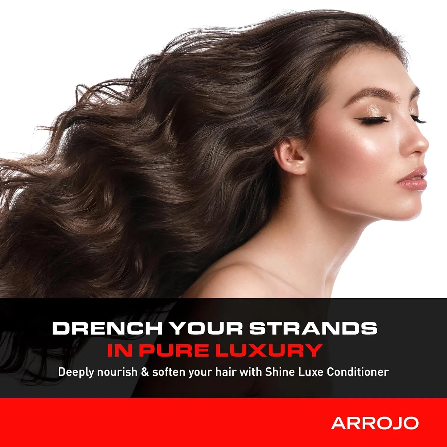 ARROJO Shine Luxe кондиционер для волос - без парабенов и сульфатов, увлажняющий, для блеска и жизненной силы, с кератином, для мужчин и женщин 198 мл (.) — фото 2