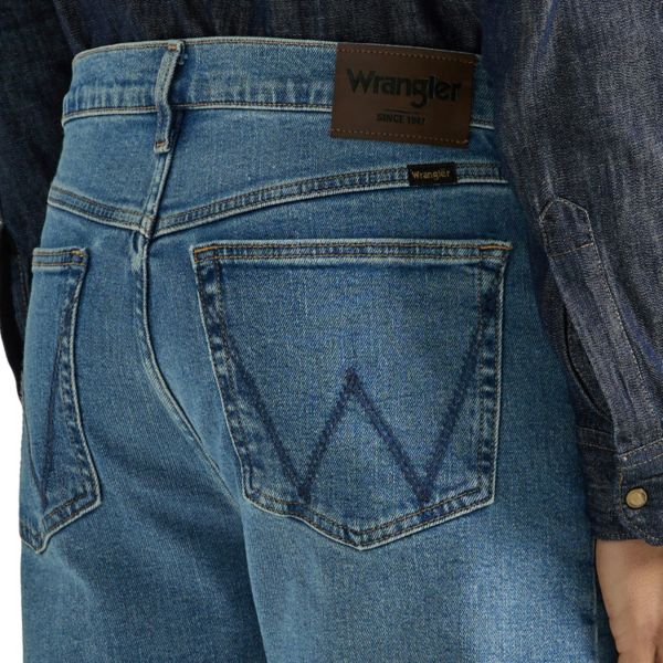 Мужские джинсы Wrangler Regular Comfort Fit, светло-синий — фото 4