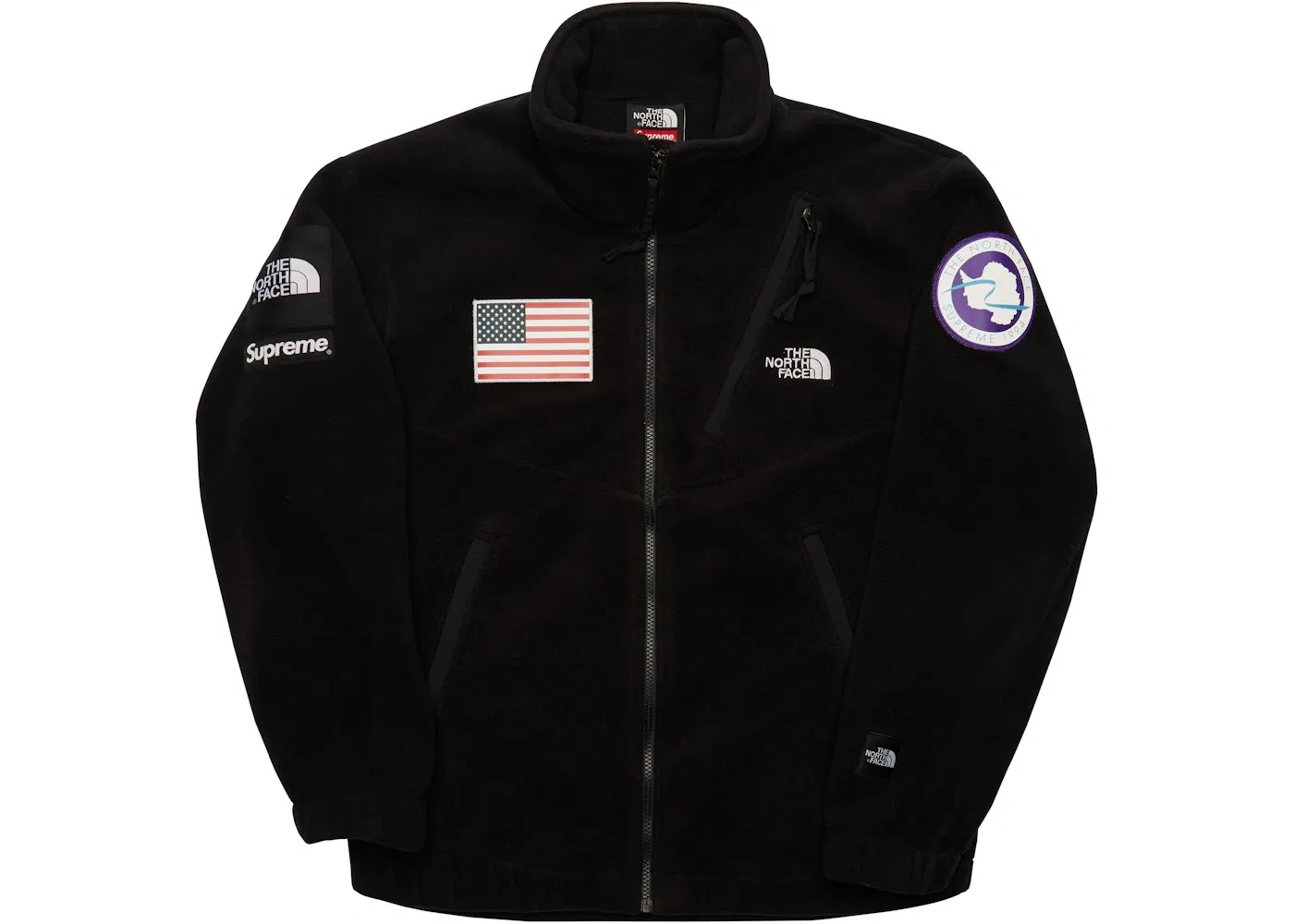Мужская куртка-флис с принтом Trans Antarctica Expedition Supreme, The North Face, Black