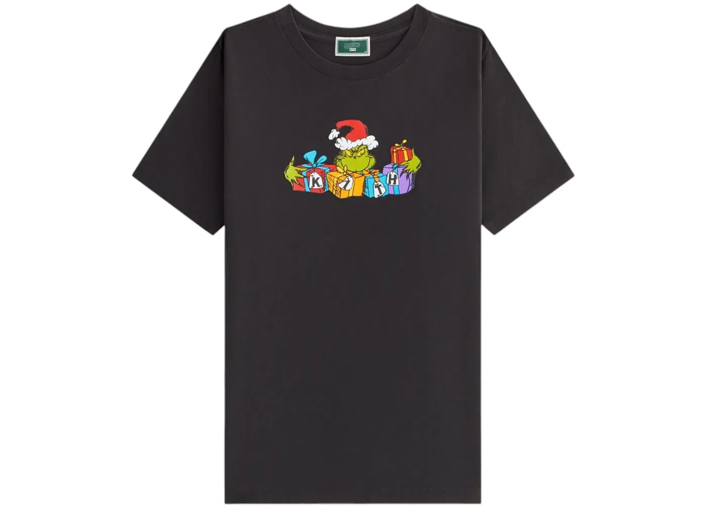 Детская футболка с принтом Kith x The Grinch Kids Presents Tee, Black