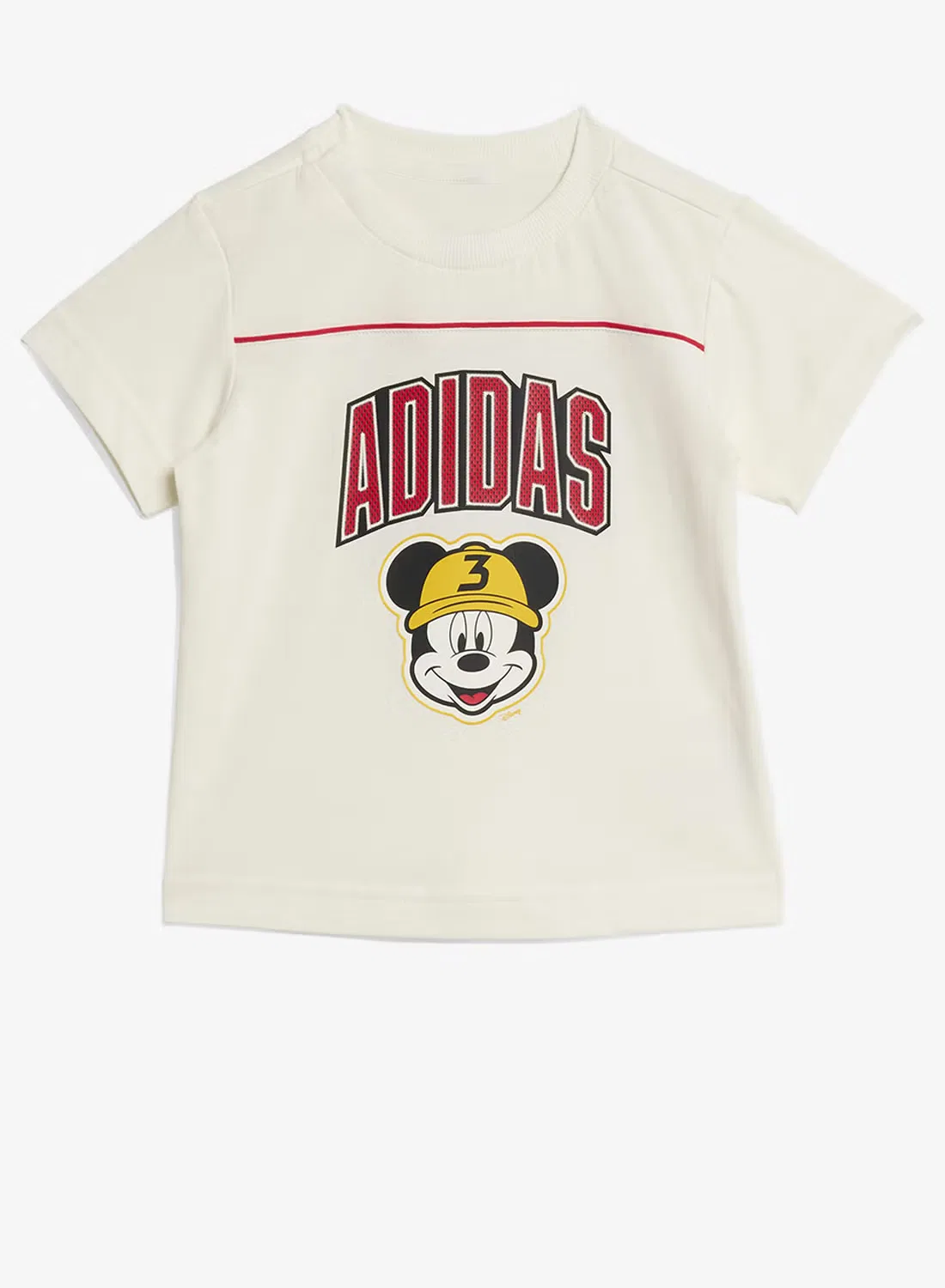 Футболка с принтом Disney Mickey Mouse Adidas, белый