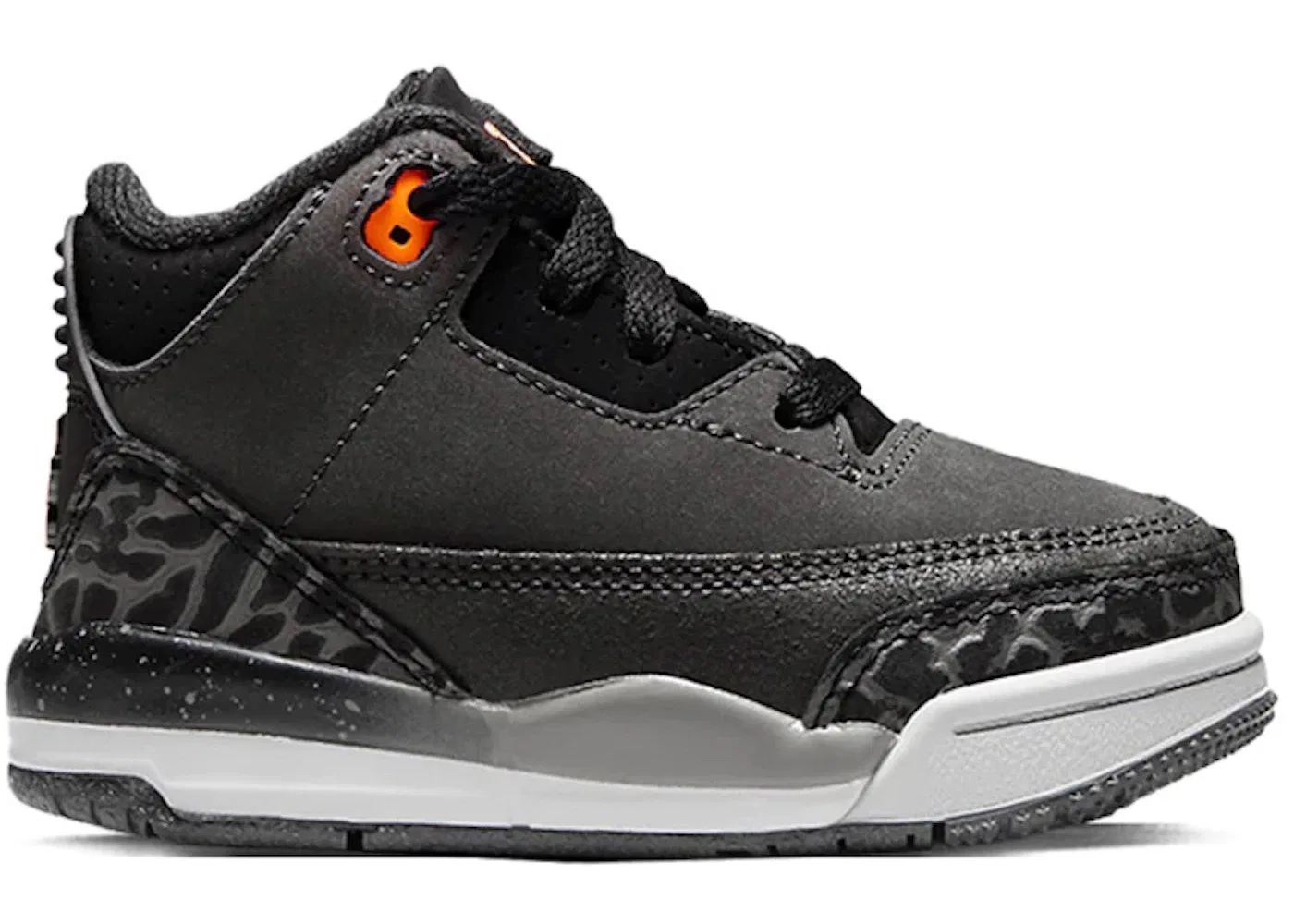Детские кроссовки Jordan 3 Retro Fear Pack (2023) (TD), Night Stadium/Total Orange-Black-Flat Pewter-Neutral Grey