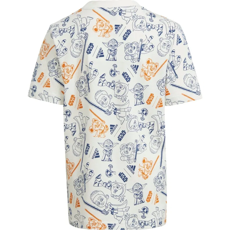 Футболка с принтом adidas x Star Wars Young Jedi Tee adidas, Белый — фото 2