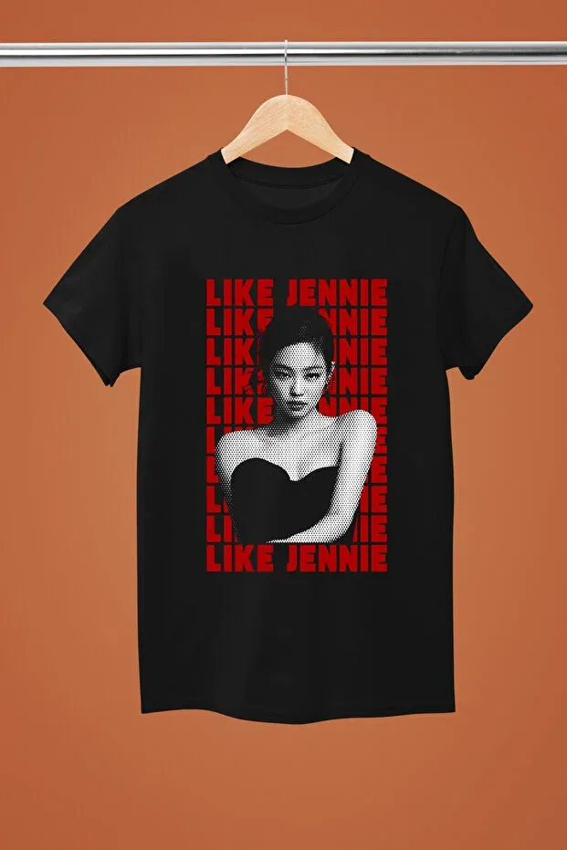 Детская футболка для девочек с принтом Jennie from Blackpink Magors, Black-2