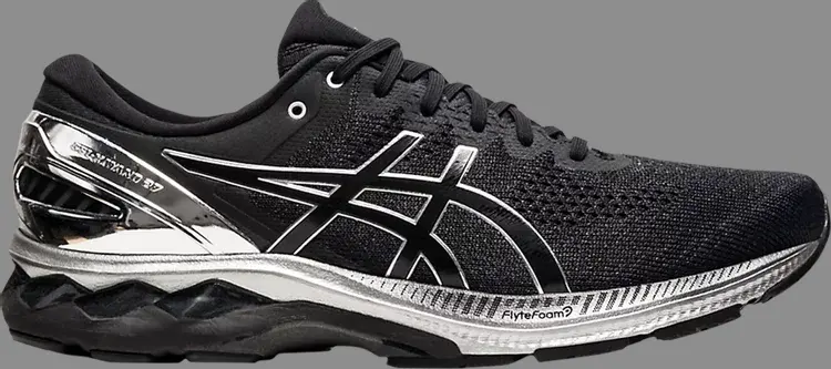 

Кроссовки gel kayano 27 platinum 'black pure silver' Asics, черный