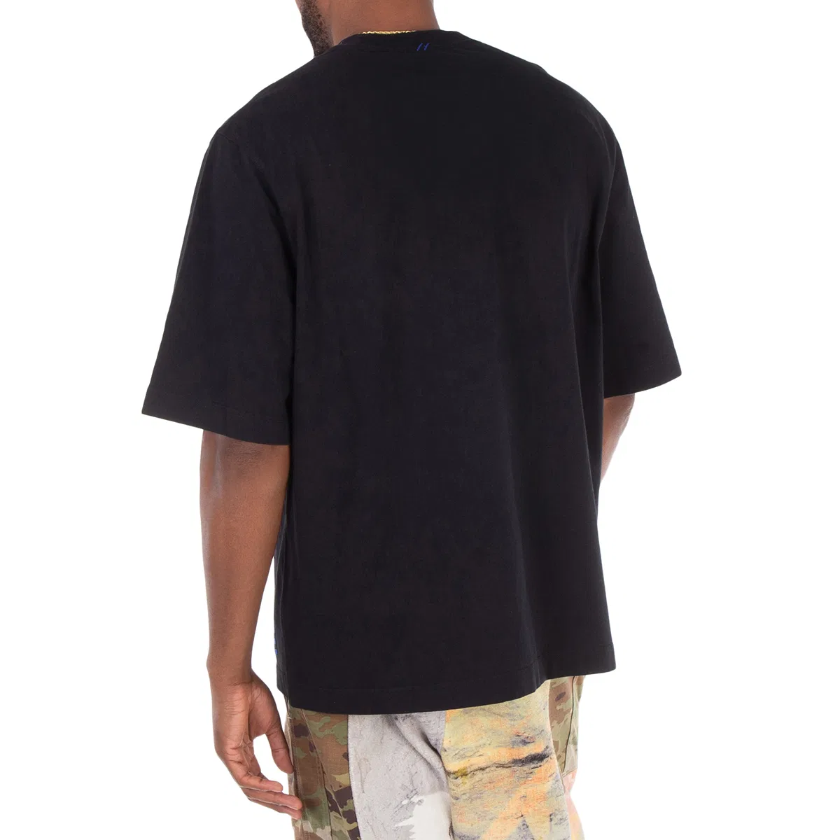 Футболка хлопковая с патчем Equestrian Knight Patch Cotton T-Shirt Burberry, Black — фото 4