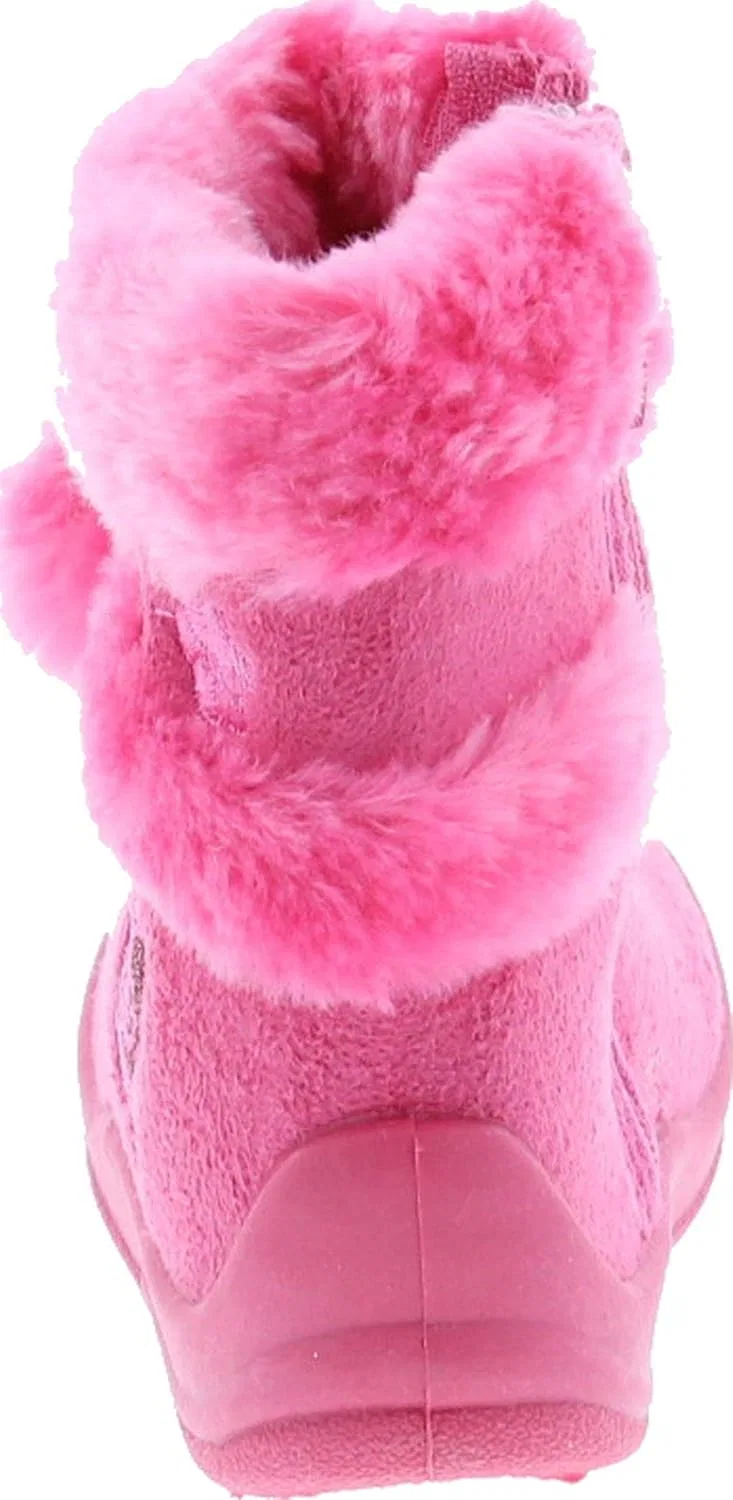 Детские ботинки для девочек с блестками и помпонами Zello Butterfly Max Footwear, Hot Pink — фото 4