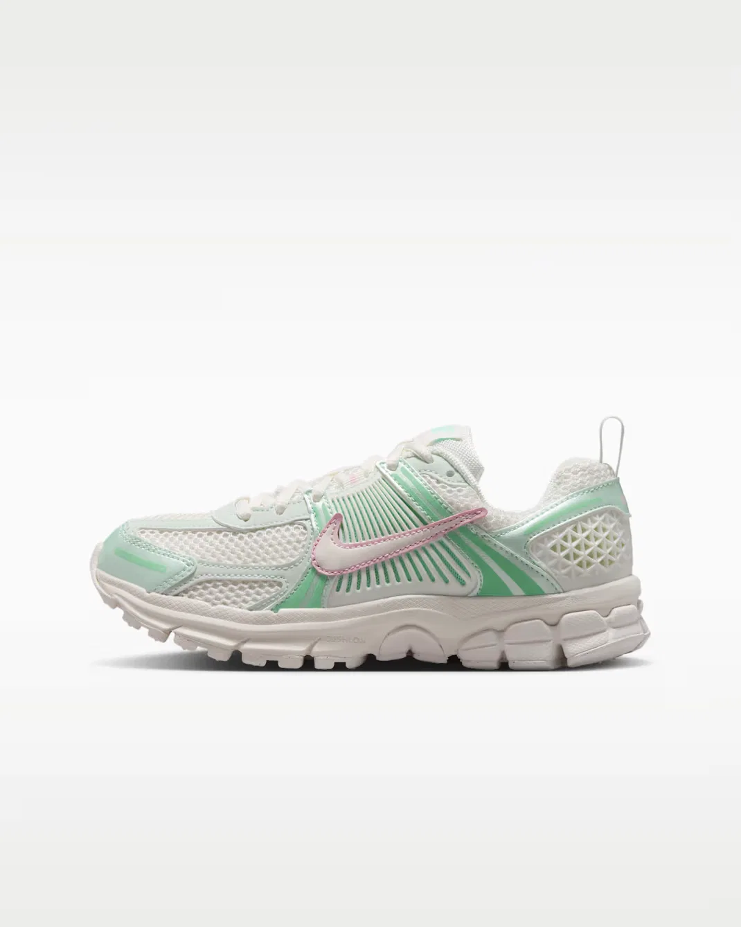 Детские кроссовки с отражающими элементами Nike Vomero 5, Sail/Pink Foam/Arctic Green/Sail