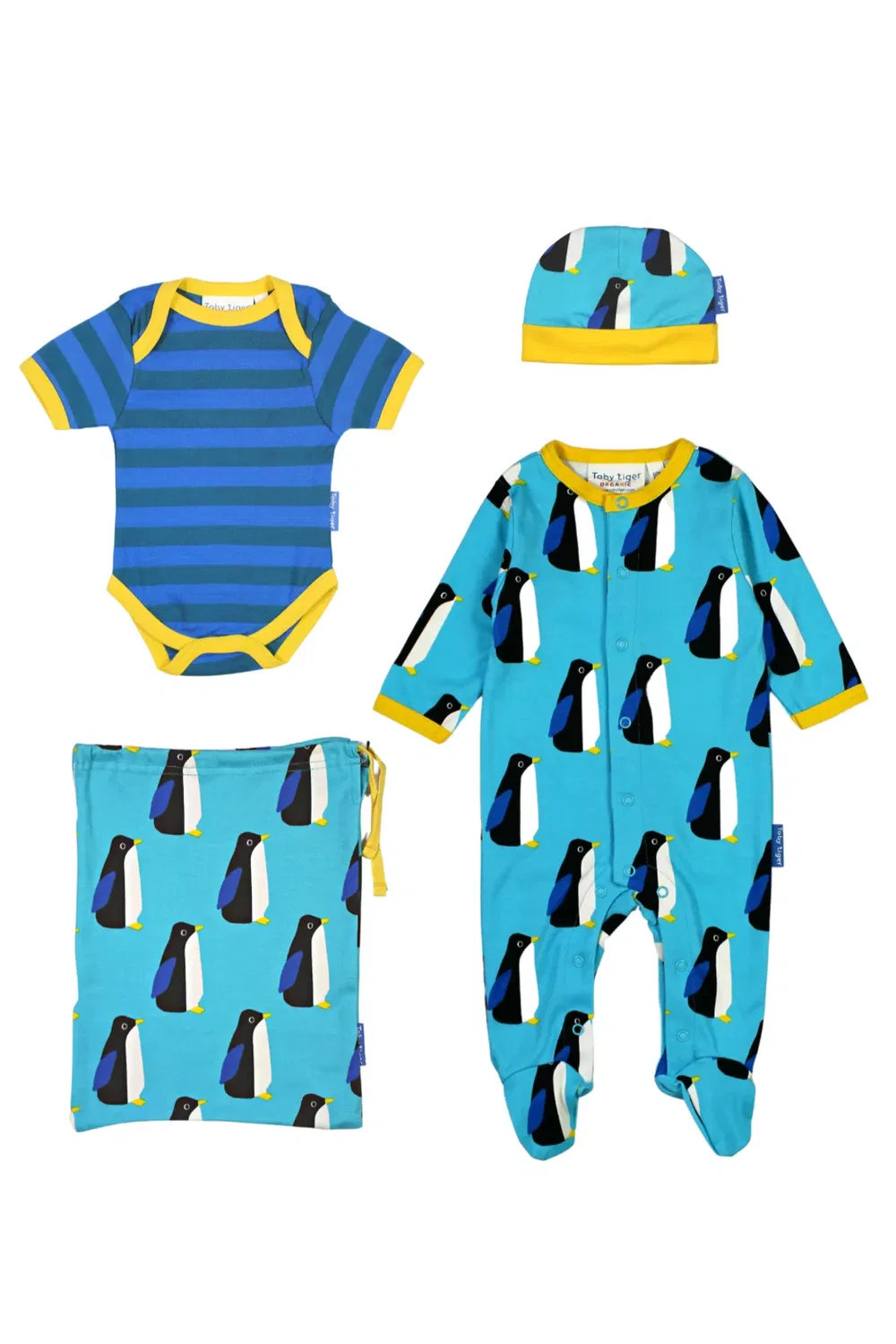 Детский комплект с принтом Penguin Toby Tiger, Blue