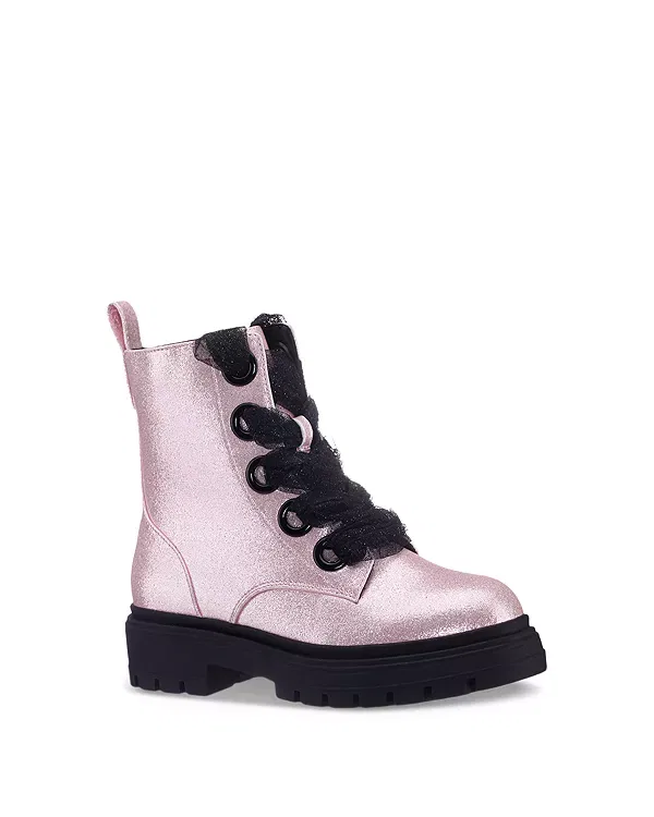 Детские ботинки для девочек с принтом Chassy Booties Nina, Light Pink