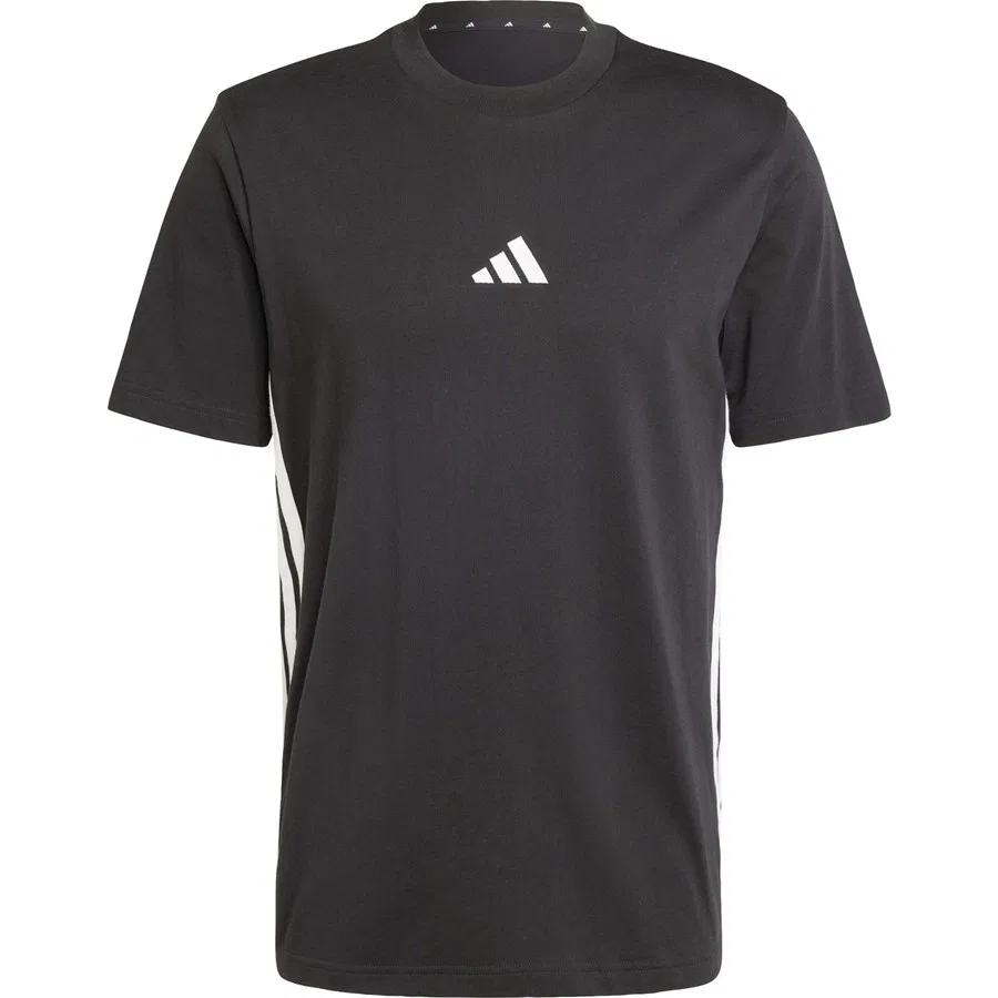 Футболка спортивная с длинным рукавом Sportswear JD1906 Essentials 3-Stripes Single Jersey Tee adidas, Черно-белый — фото 3