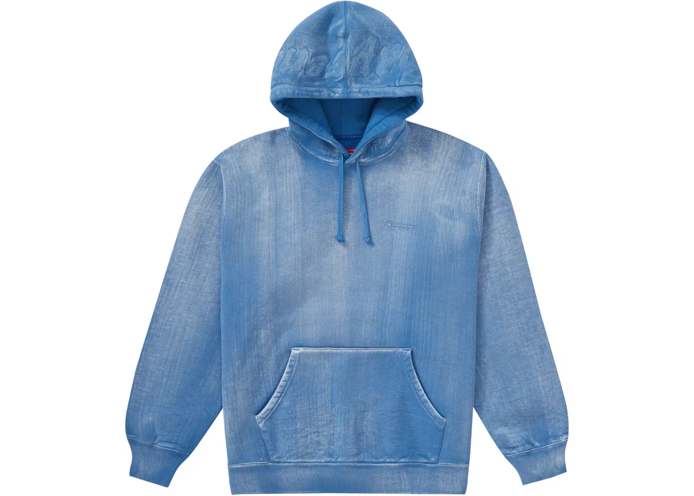 Мужское худи с принтом Supreme Hooded Sweatshirt, Pale Royal