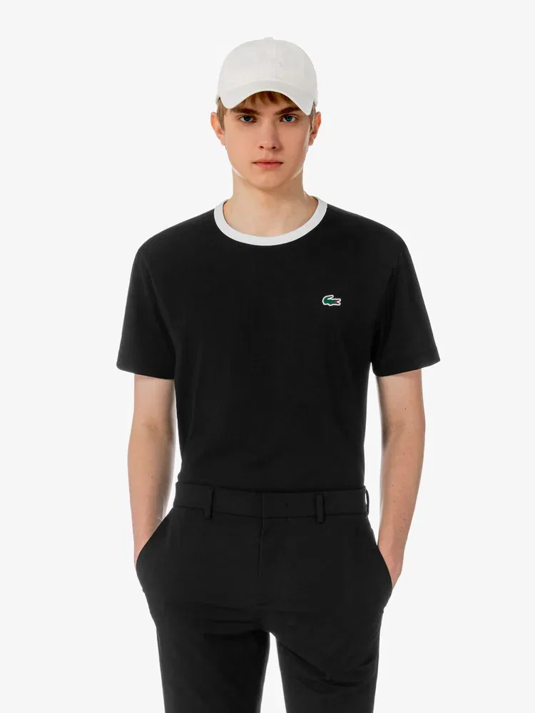 Футболка с принтом TH769E LACOSTE, Black